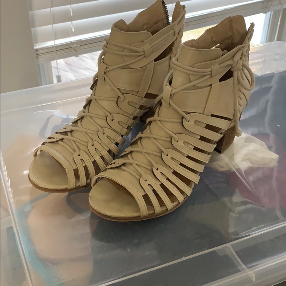 Lace up heels